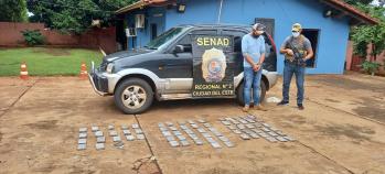 Senad decomisa carga de droga oculta en puertas de un vehículo